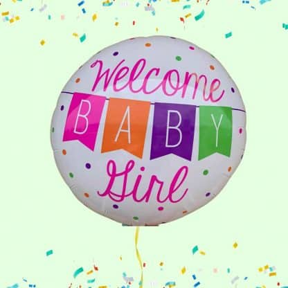 baby girl helium ballon on Aruba