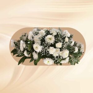 Een rouwboeket op Aruba